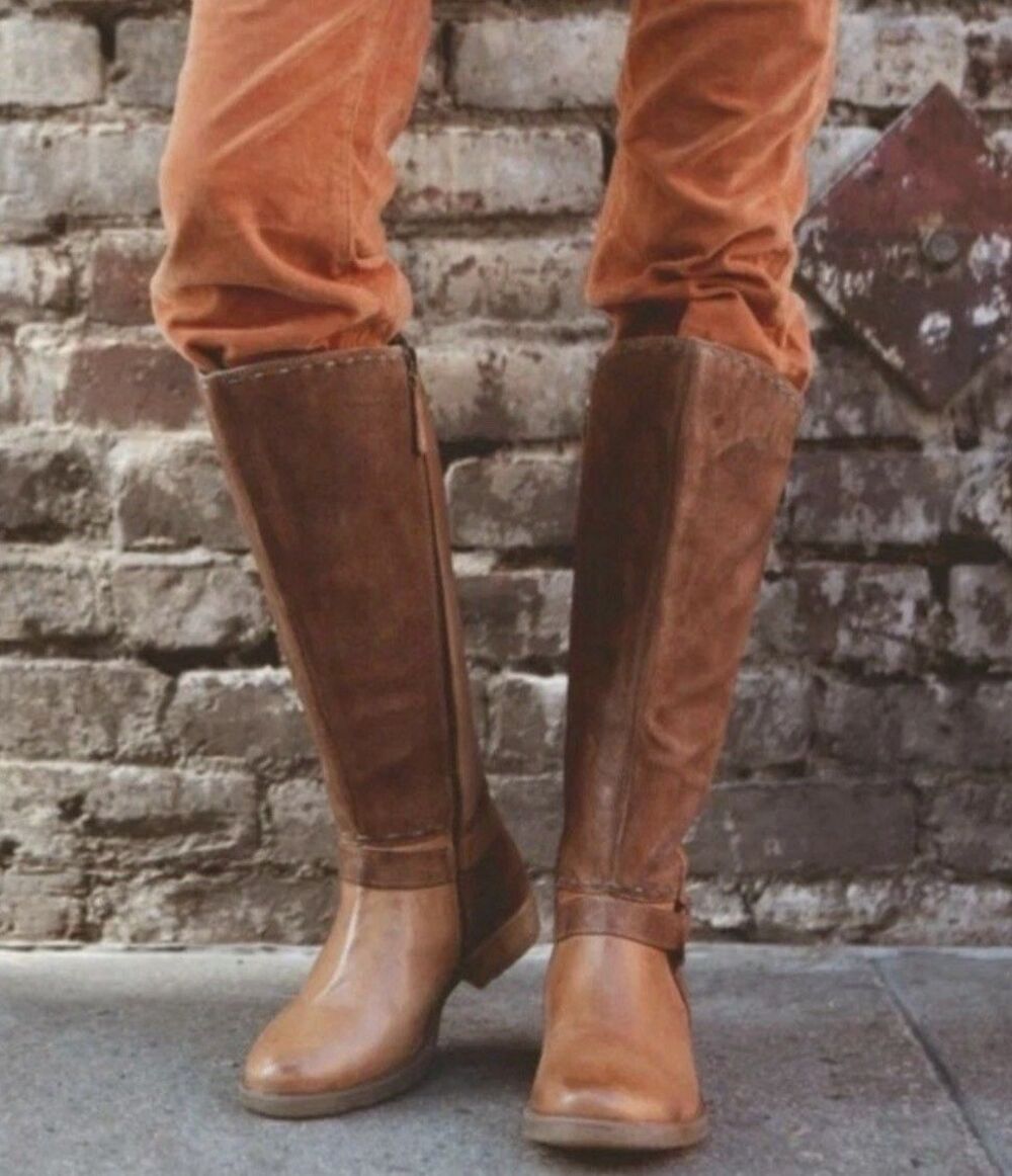 Bed Stu Roan Boots 7 Tall Riding Karolus Leather Brown NEW $179.00